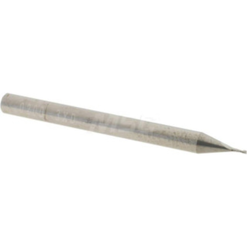 Accupro 0.02, 0.06 LOC, 1/8 Shank Diam, 1-1/2 OAL, 2 Flute, Solid Carbide Square End Mill Single End, Uncoated, Spiral Flute, 30 Helix, Centercutting, Right Hand Cut, Right Hand Flute, Series Miniature 6500036 – 37289550