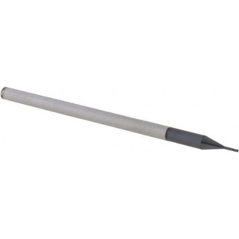 Accupro 0.025 Diam 3 Flute Solid Carbide 0.005 Corner Radius End Mill AlTiN Finish, 2-1/2 OAL, 0.037 LOC, 1/8 Shank Diam, 30 Helix, RH Cut, RH Flute, Centercutting, 1/8 Extended Reach 6503846 – 62781646