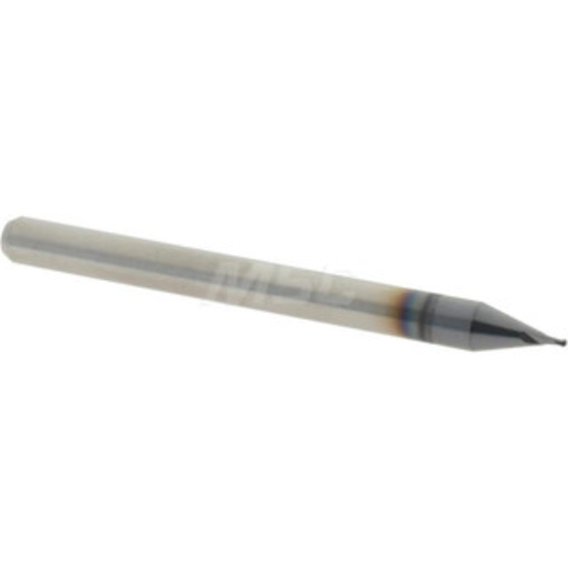 Accupro 0.023 Diam, 0.034 LOC, 2 Flute Solid Carbide Ball End Mill AlTiN Finish, Single End, 1-1/2 OAL, 1/8 Shank Diam, Spiral Flute 6500586 – 52441789