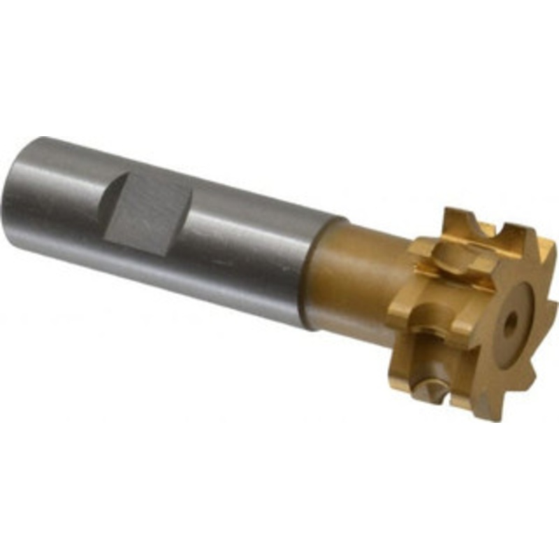 Whitney Tool 1/8 Radius, 1-1/4 Cut Diam, 1/4 Circle Diam, 9/16 Cut Width, 3/4 Shank, Concave Radius Cutter High Speed Steel, TiN Finish, 3-1/2 OAL, 8 Teeth, Profile Ground, Weldon Flat 15363 – 00069922