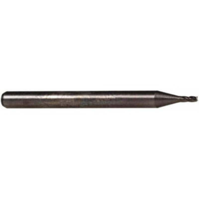 Accupro 0.015 Diam 4 Flute Solid Carbide 0.003 Corner Radius End Mill AlTiN Finish, 1-1/2 OAL, 0.05 LOC, 1/8 Shank Diam, 30 Helix, RH Cut, RH Flute, Centercutting 6503903 – 64541618
