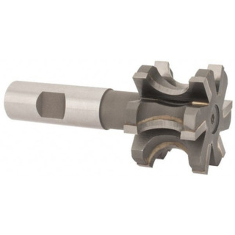 Whitney Tool 3/8 Radius, 1-7/8 Cut Diam, 3/4 Circle Diam, 1-1/4 Cut Width, 3/4 Shank, Concave Radius Cutter Carbide-Tipped, Uncoated, 4 OAL, 6 Teeth, Profile Ground, Weldon Flat 30298 – 01232891