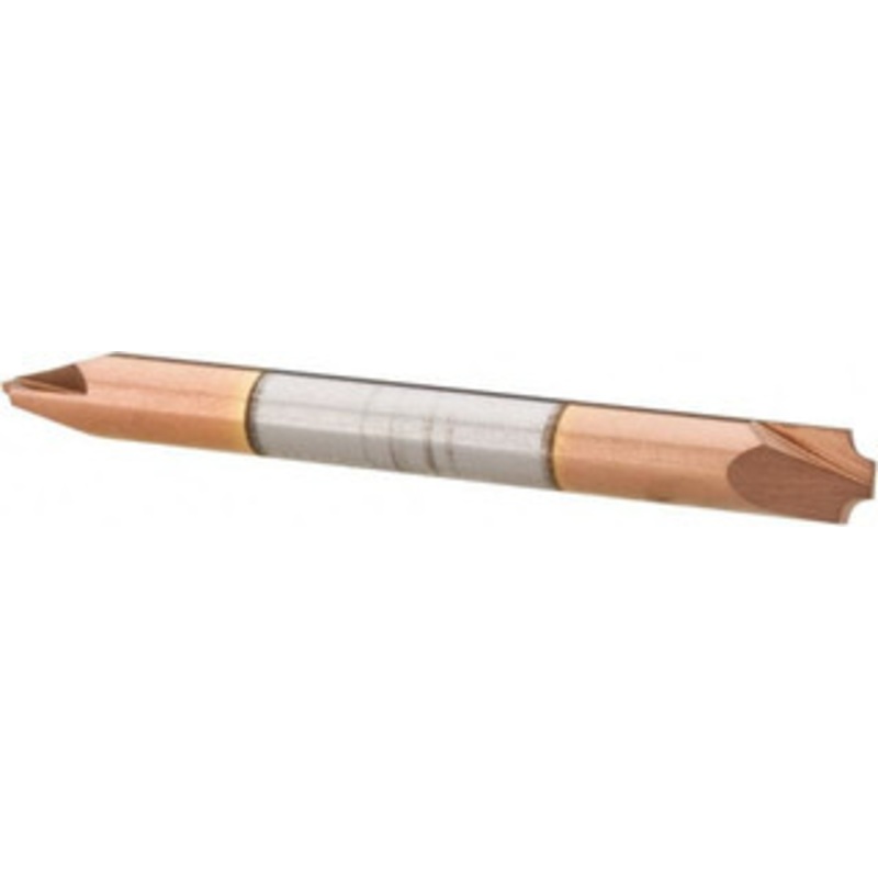 Accupro 0.05 Radius, 3/16 Diam, 2 Flute Solid Carbide Corner Rounding End Mill Double End, TiCN Finish, 2 OAL, 3/16 Shank Diam 12180322 – 08480923