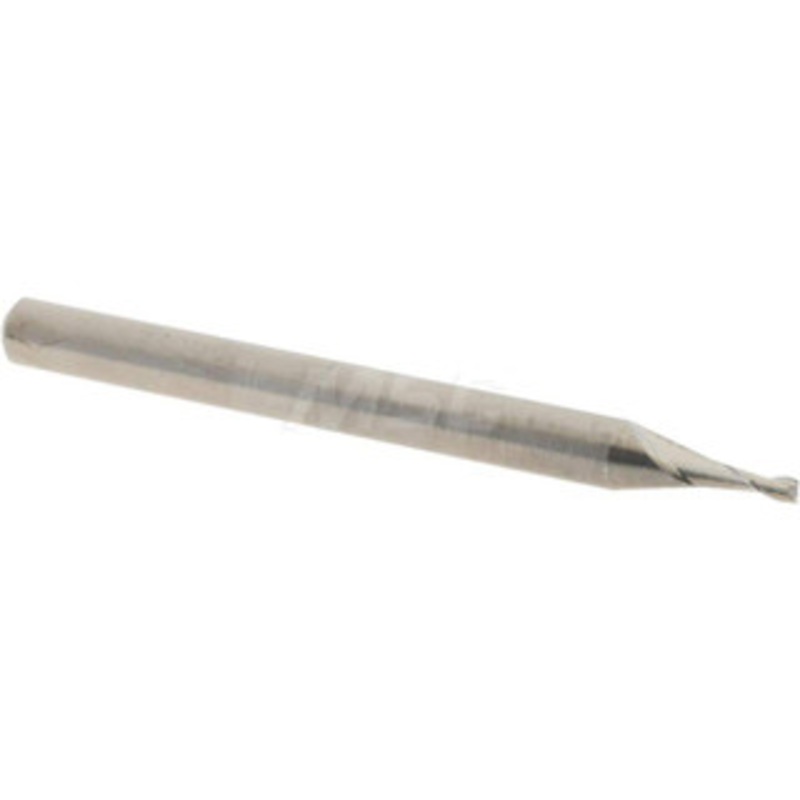 Accupro 0.045, 0.135 LOC, 1/8 Shank Diam, 1-1/2 OAL, 2 Flute, Solid Carbide Square End Mill Single End, Uncoated, Spiral Flute, 30 Helix, Centercutting, Right Hand Cut, Right Hand Flute, Series Miniature 6500079 – 37289725