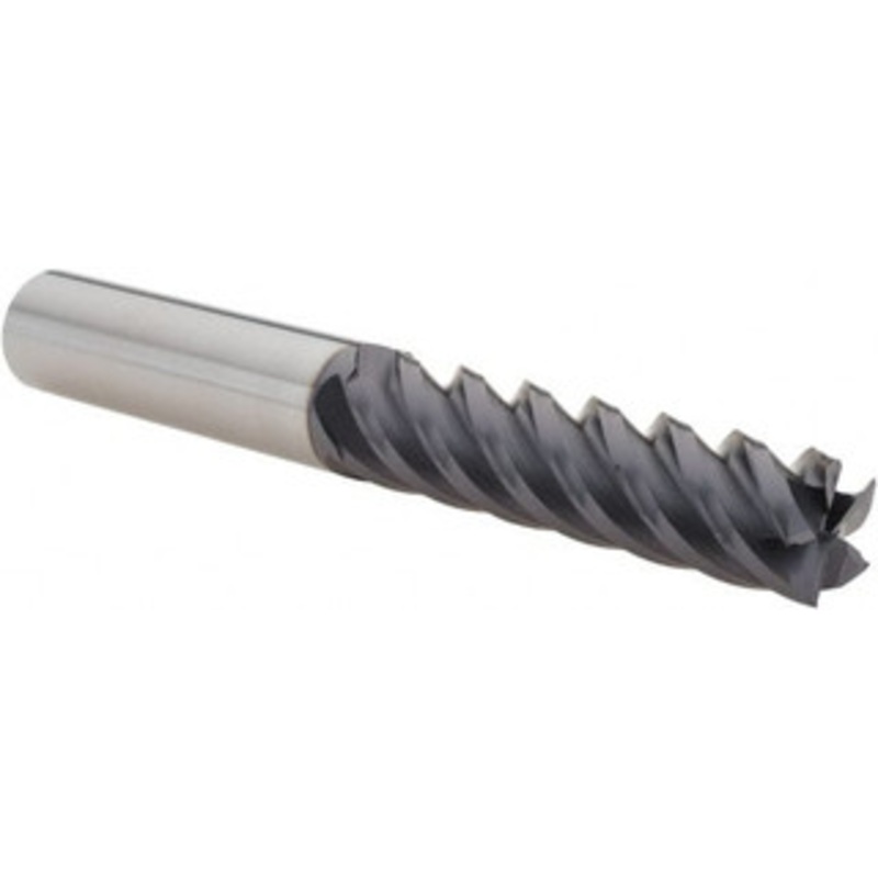 YG-1 1/2, 2 LOC, 1/2 Shank Diam, 4 OAL, 5 Flute, Solid Carbide Square End Mill Single End, TiAlN Finish, Spiral Flute, 45 Helix, Right Hand Cut, Right Hand Flute 58593TF – 79094314