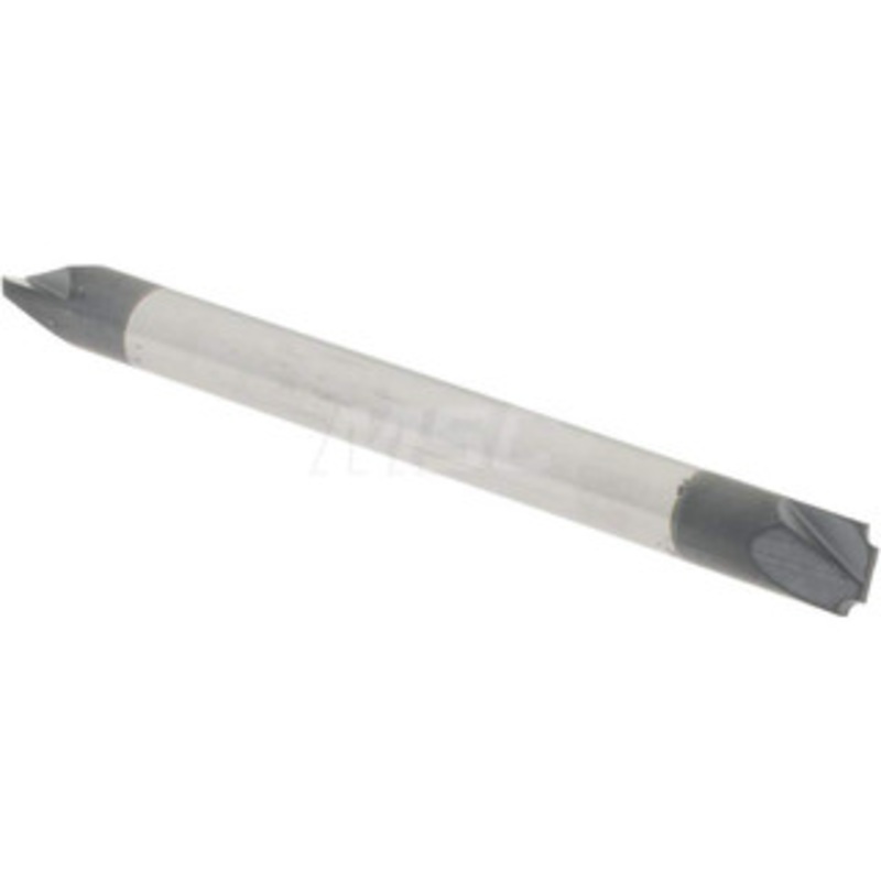 Accupro 0.02 Radius, 1/8 Diam, 2 Flute Solid Carbide Corner Rounding End Mill Double End, AlTiN Finish, 1-1/2 OAL, 1/8 Shank Diam 12180305 – 08480816