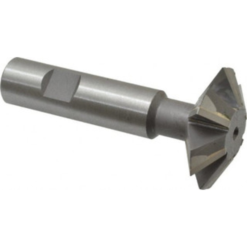 Whitney Tool 1-7/8 1-7/8 Cut Diam, 5/8 Cut Width, 3/4 Shank, Carbide-Tipped Double-Angle Cutter Uncoated, 6 Teeth, 3-25/32 OAL, Weldon Flat 30108 – 03025293