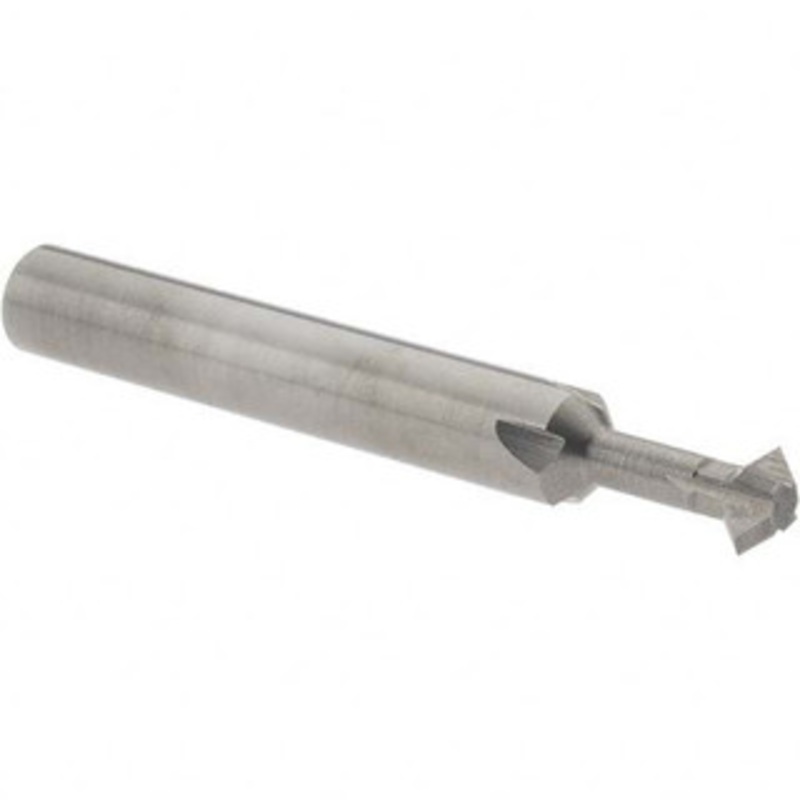 Accupro  6mm Cut Diam, 0.118 Cut Width, 1/4 Shank, Solid Carbide Double-Angle Cutter Uncoated, 4 Teeth, 2 OAL 35864628 – 35864628