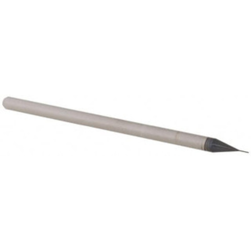 Accupro 0.01 Diam, 0.015 LOC, 3 Flute Solid Carbide Ball End Mill AlTiN Finish, Single End, 2-1/2 OAL, 1/8 Shank Diam, Spiral Flute AP61728739 – 61728739