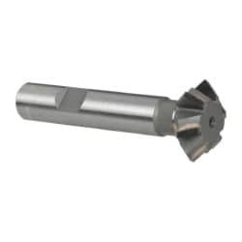 Whitney Tool 1 1 Cut Diam, 3/8 Cut Width, 1/2 Shank, Carbide-Tipped Double-Angle Cutter Uncoated, 6 Teeth, 2-29/32 OAL, Weldon Flat 30111 – 03025384