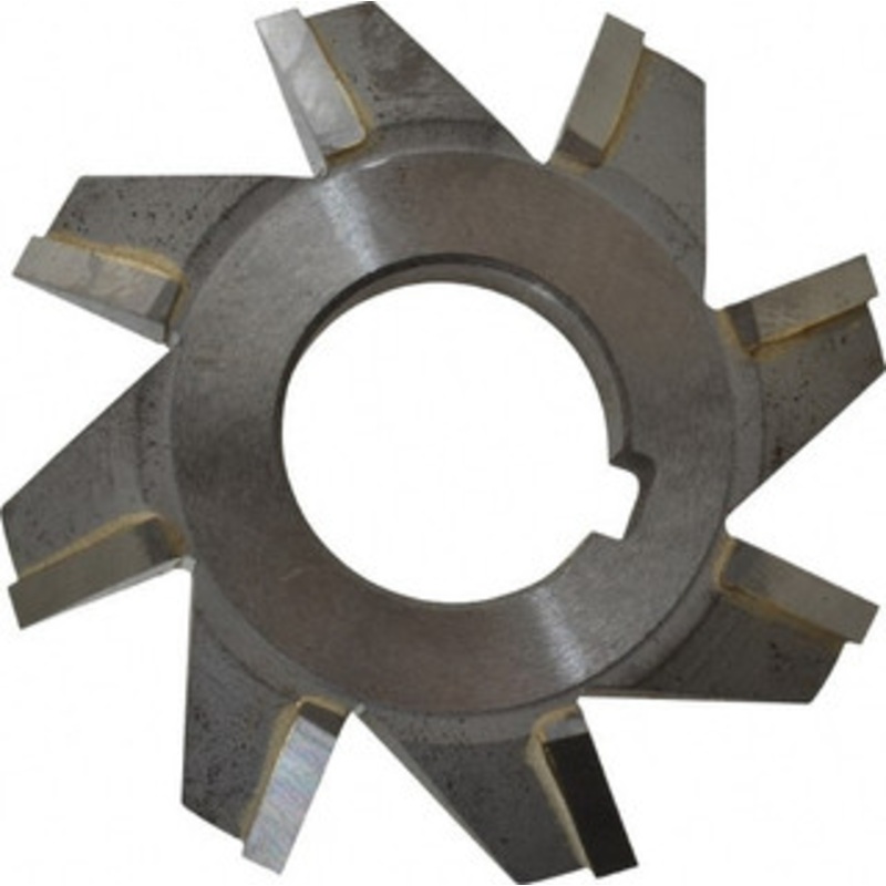 Whitney Tool 2-3/4 2-3/4 Cut Diam, 1/2 Cut Width, 1 Arbor, Carbide-Tipped Double-Angle Cutter Uncoated, 8 Teeth 30116 – 03025491
