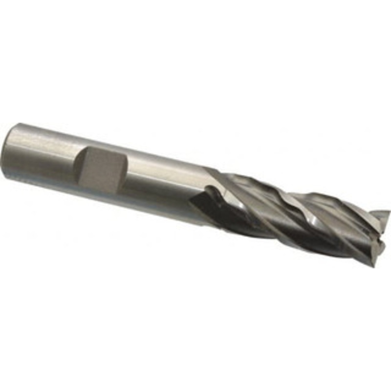 Weldon 1/2 Diam 4-Flute 30 High Speed Steel Square Roughing & Finishing End Mill Uncoated, 1-1/4 LOC, 3-1/4 OAL, 1/2 Shank Diam 65806-00-W – 81750325