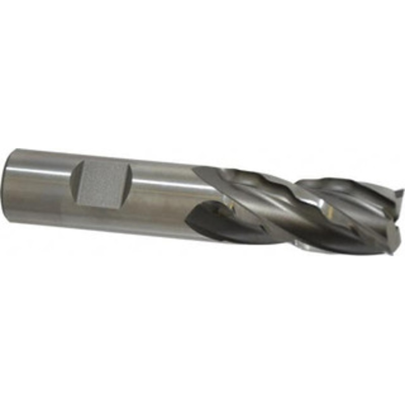 Weldon 3/4 Diam 4-Flute 30 High Speed Steel Square Roughing & Finishing End Mill Uncoated, 1-5/8 LOC, 3-7/8 OAL, 3/4 Shank Diam 65818-00-W – 81750473
