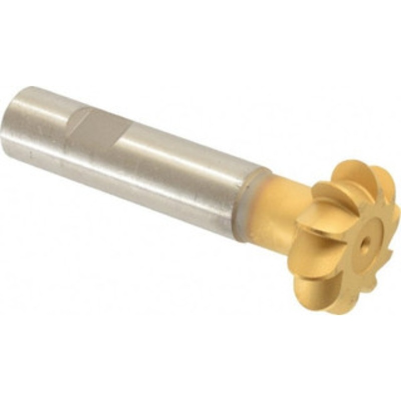 Whitney Tool 1/4 Radius, 1/2 Circle Diam, 1-1/2 Cutter Diam, Shank Connection, Convex Radius Cutter 3/4 Shank Diam, 4 OAL, High Speed Steel, TiN Finish, Profile Ground, 10 Teeth, Weldon Flat 15350 – 00069864