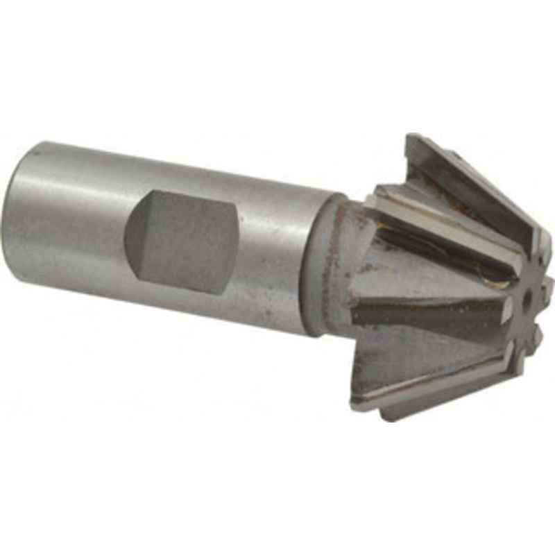 Whitney Tool 1-1/2 x 5/8 60 8-Tooth Carbide-Tipped Single-Angle Cutter Uncoated, Right Hand Cut, 2-3/4 OAL, 3/4 Shank Diam, Shank Connection, Weldon Flat 30103 – 03025871