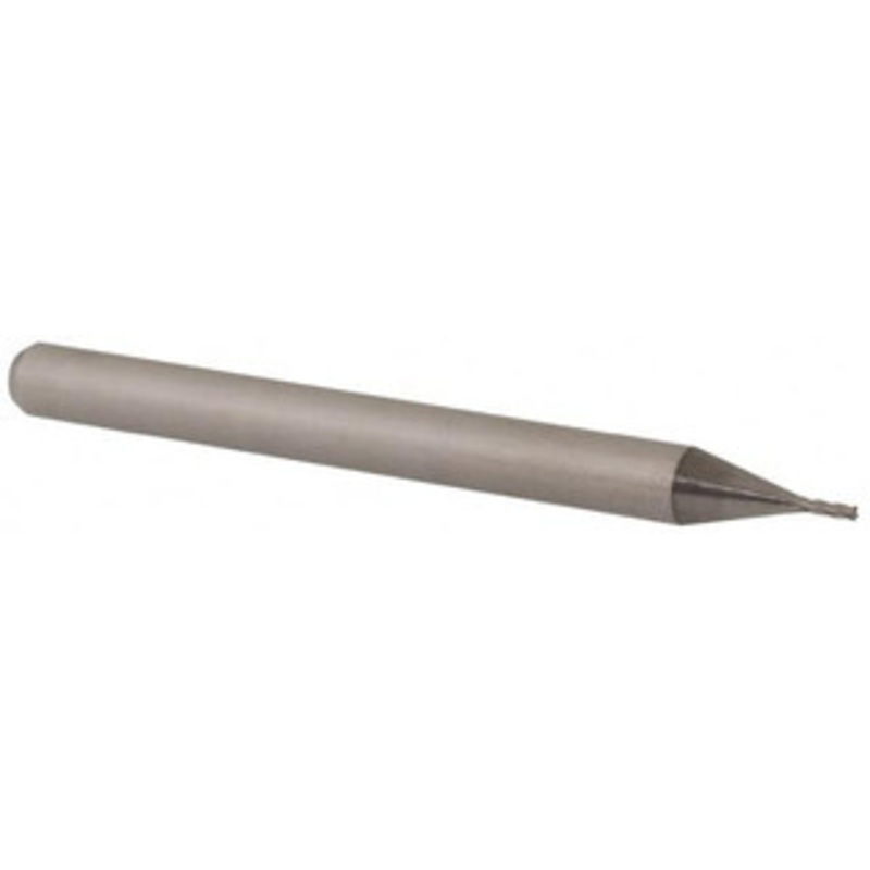 Accupro 0.024, 0.072 LOC, 1/8 Shank Diam, 1-1/2 OAL, 4 Flute, Solid Carbide Square End Mill Single End, Uncoated, Spiral Flute, 30 Helix, Centercutting, Right Hand Cut, Right Hand Flute, Series Miniature 6501896 – 62772967