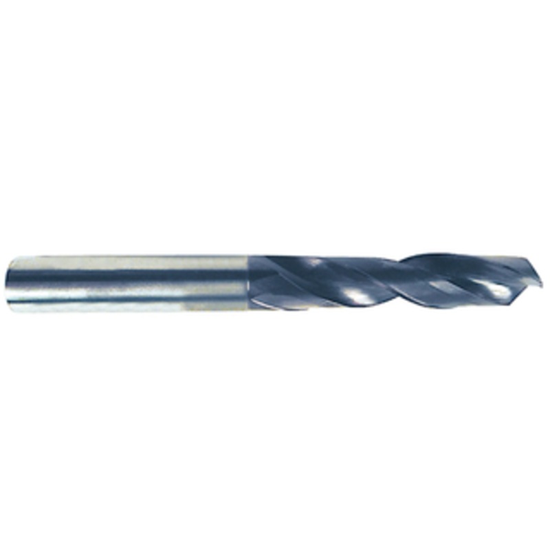 YG-1 2 Flute Solid Carbide Coolant Fed 3XD TiALN Coated Drill, 19/32 Size, .5937 Decimal Size, 5/8 Shank Diameter, 3.051 Flute Length, 5.709 Overall Length
