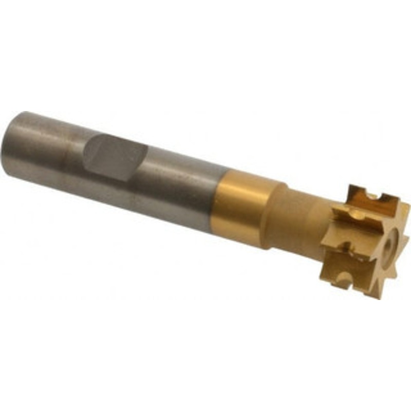 Whitney Tool 1/16 Radius, 3/4 Cut Diam, 1/8 Circle Diam, 3/8 Cut Width, 1/2 Shank, Concave Radius Cutter High Speed Steel, TiN Finish, 3 OAL, 8 Teeth, Profile Ground, Weldon Flat 15361 – 00069906
