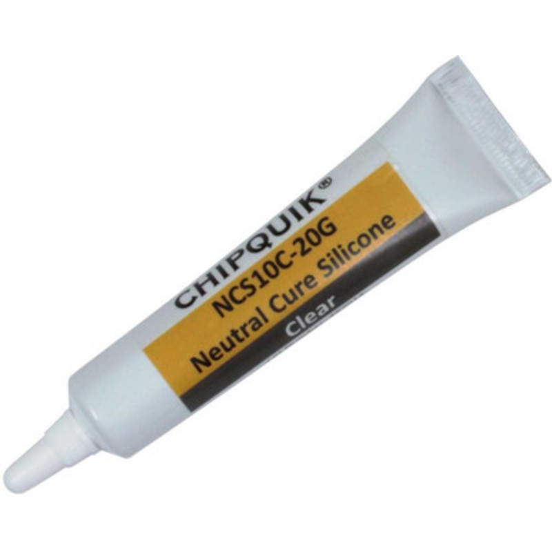 Neutral Cure Silicone Adhesive Sealant (Clear) 20g (0.7oz) Squeeze Tube