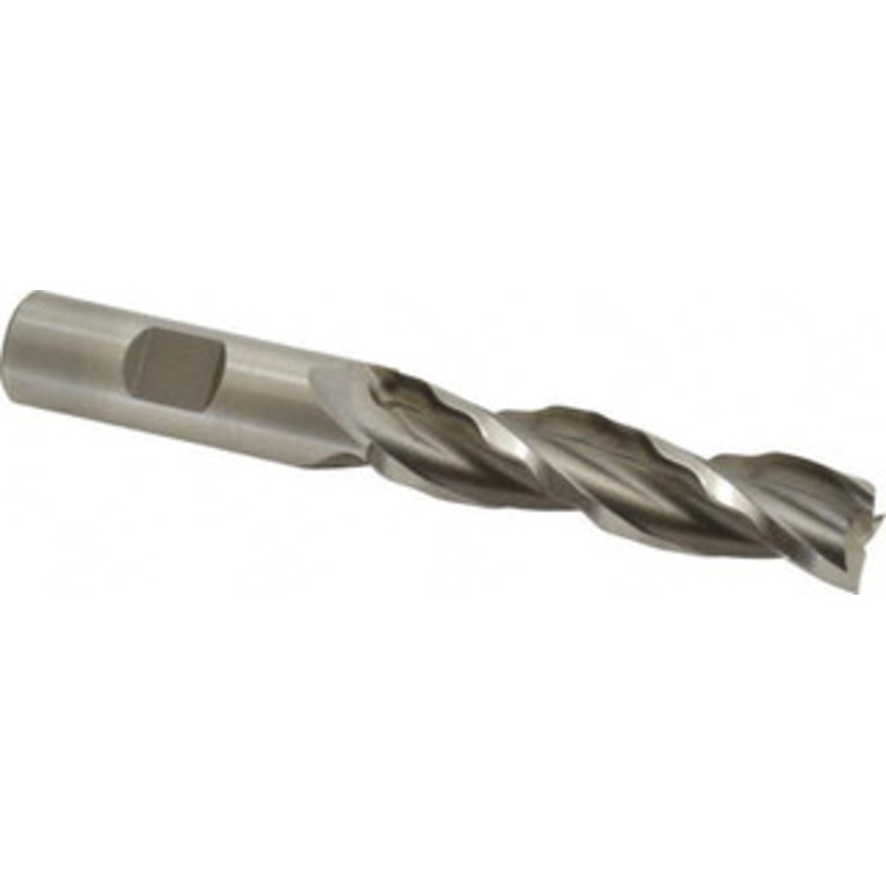 Weldon 5/8 Diam 3-Flute 30 High Speed Steel Square Roughing & Finishing End Mill Uncoated, 2-1/2 LOC, 4-5/8 OAL, 5/8 Shank Diam 65710-00-W – 81749400