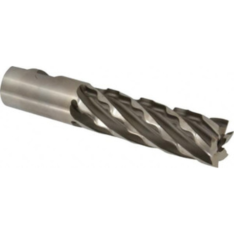 Weldon 1-1/4 Diam 6-Flute 30 High Speed Steel Square Roughing & Finishing End Mill Uncoated, 4 LOC, 6-1/2 OAL, 1-1/4 Shank Diam 65916-00-W – 81751182