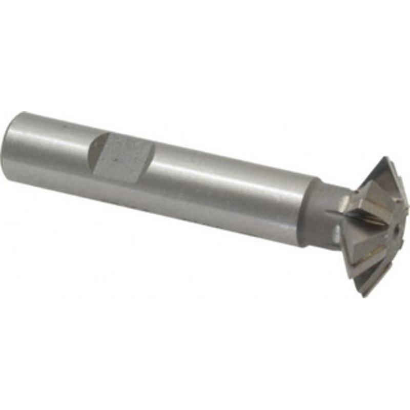 Whitney Tool 1 1 Cut Diam, 5/16 Cut Width, 1/2 Shank, Carbide-Tipped Double-Angle Cutter Uncoated, 6 Teeth, 2-27/32 OAL, Weldon Flat 30105 – 03025269