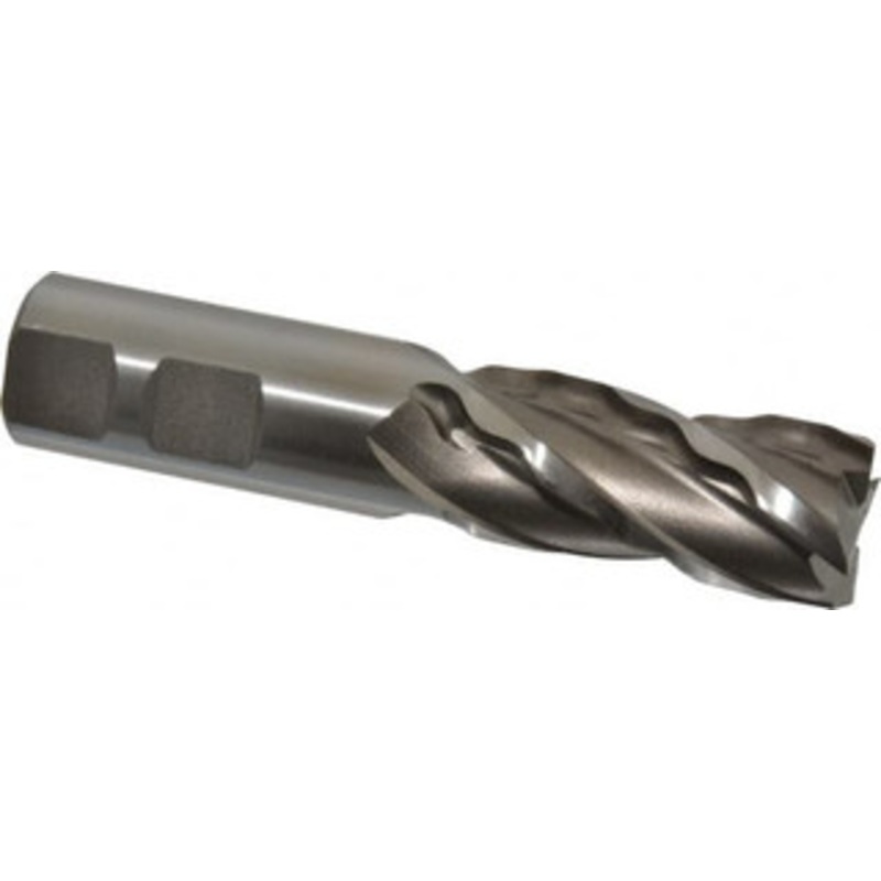 Weldon 7/8 Diam 4-Flute 30 High Speed Steel Square Roughing & Finishing End Mill Uncoated, 1-7/8 LOC, 4-1/8 OAL, 7/8 Shank Diam, Regular Length 66124-00-W – 81752560