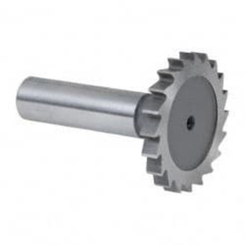 Whitney Tool 1-1/2 Cut Diam, 3/16 Cut Width, 1/2 Shank, Straight-Tooth Woodruff Keyseat Cutter Cobalt, Uncoated, 2-3/8 OAL, 20 Teeth 20242 – 43713437