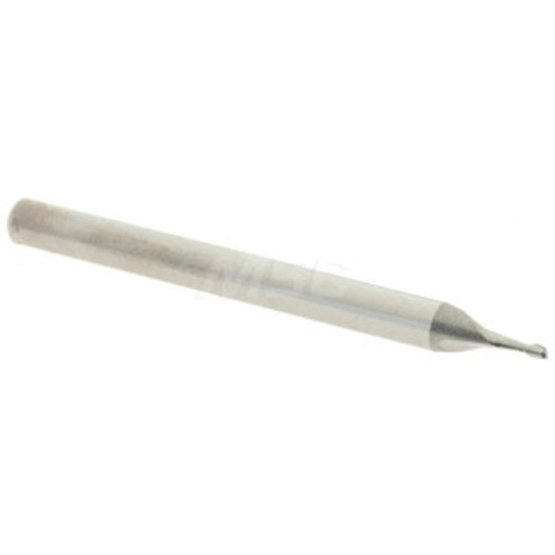 Accupro 0.034, 0.051 LOC, 1/8 Shank Diam, 1-1/2 OAL, 2 Flute, Solid Carbide Square End Mill Single End, Uncoated, Spiral Flute, 30 Helix, Centercutting, Right Hand Cut, Right Hand Flute, Series Miniature 6500302 – 37290665