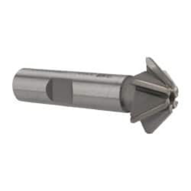 Whitney Tool 1 x 5/16 45 6-Tooth Carbide-Tipped Single-Angle Cutter Uncoated, Right Hand Cut, 2-1/2 OAL, 1/2 Shank Diam, Shank Connection, Weldon Flat 30098 – 03025780
