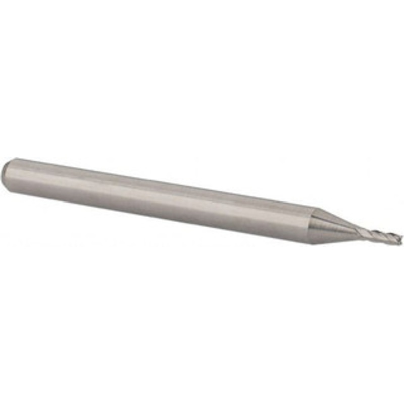 Accupro 0.04, 0.12 LOC, 1/8 Shank Diam, 1-1/2 OAL, 4 Flute, Solid Carbide Square End Mill Single End, Uncoated, Spiral Flute, 30 Helix, Centercutting, Right Hand Cut, Right Hand Flute, Series Miniature 6501932 – 37289915