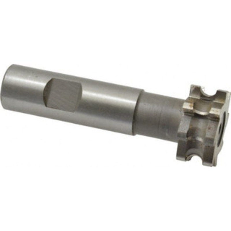 Whitney Tool 1/8 Radius, 1-1/4 Cut Diam, 1/4 Circle Diam, 9/16 Cut Width, 3/4 Shank, Concave Radius Cutter High Speed Steel, Uncoated, 3-1/2 OAL, 8 Teeth, Profile Ground, Weldon Flat 10363 – 03017597