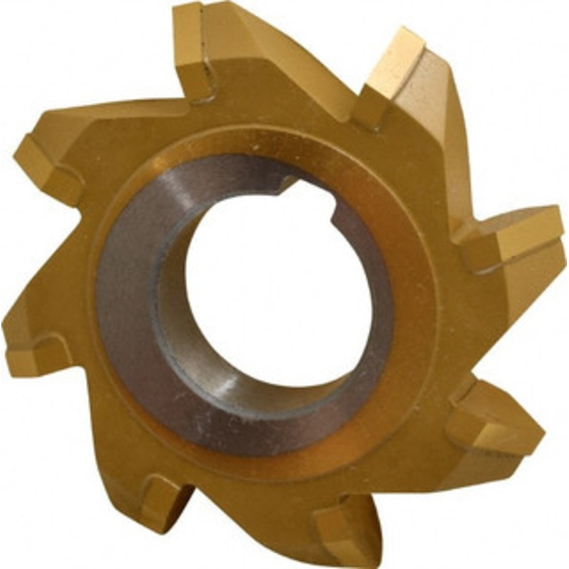 Whitney Tool 2-3/4 2-3/4 Cut Diam, 1/2 Cut Width, 1 Arbor, Carbide-Tipped Double-Angle Cutter TiN Finish, 8 Teeth 35117 – 03025525