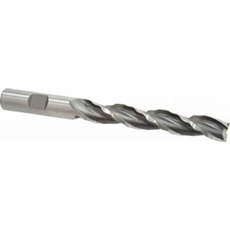 Weldon 1/2 Diam 3-Flute 30 High Speed Steel Square Roughing & Finishing End Mill Uncoated, 3 LOC, 5 OAL, 1/2 Shank Diam 65706-00-W – 81749335