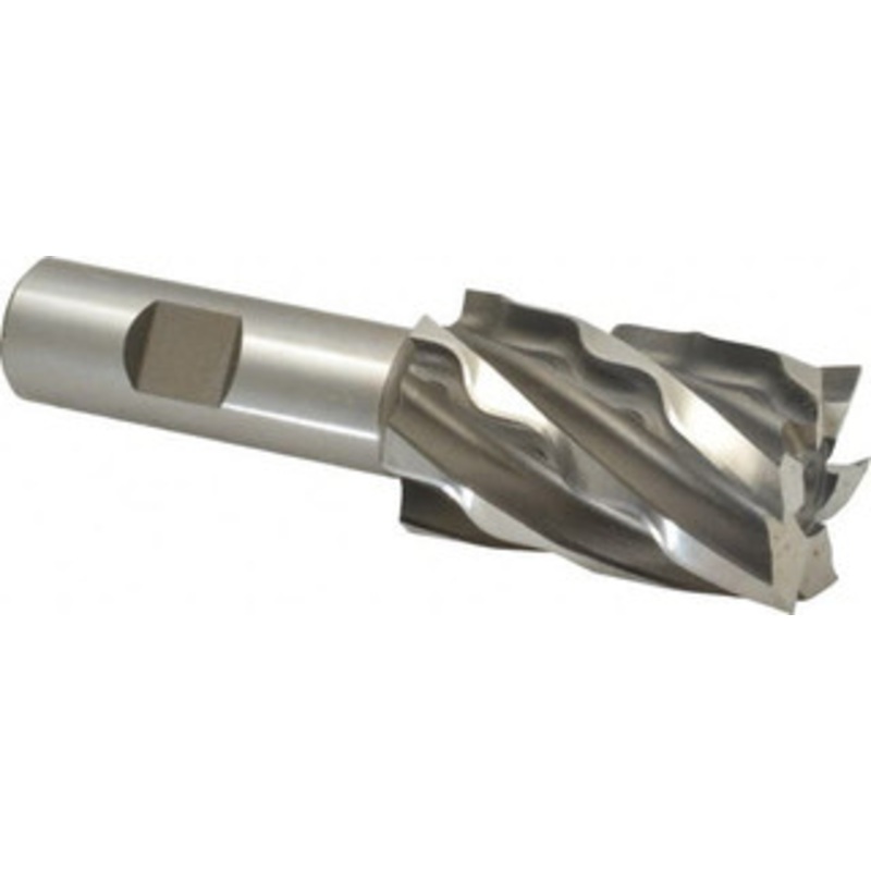 Weldon 1-1/4 Diam 6-Flute 30 High Speed Steel Square Roughing & Finishing End Mill Uncoated, 2 LOC, 4-1/4 OAL, 3/4 Shank Diam 65910-00-W – 81751133