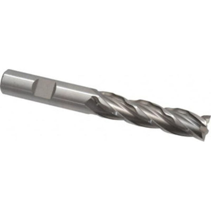 Weldon 1/2 Diam 4-Flute 30 High Speed Steel Square Roughing & Finishing End Mill Uncoated, 2 LOC, 4 OAL, 1/2 Shank Diam, Regular Length 66108-00-W – 81752339