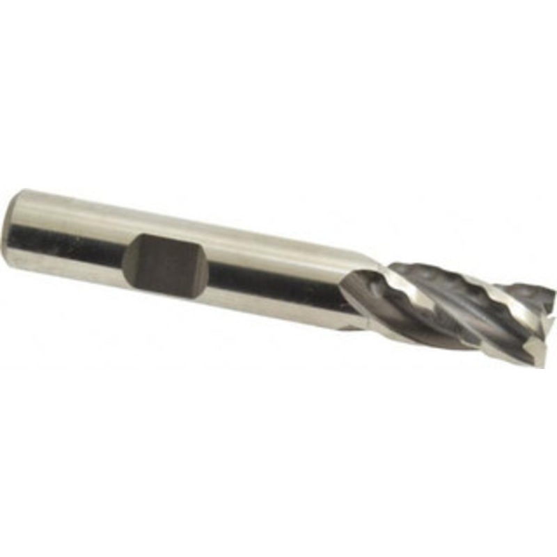 Weldon 3/8 Diam 4-Flute 30 High Speed Steel Square Roughing & Finishing End Mill Uncoated, 3/4 LOC, 2-1/2 OAL, 3/8 Shank Diam, Regular Length 66102-00-W – 81752248