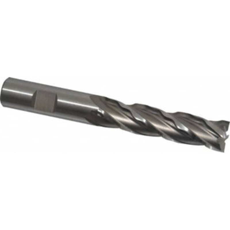 Weldon 5/8 Diam 4-Flute 30 High Speed Steel Square Roughing & Finishing End Mill Uncoated, 2-1/2 LOC, 4-5/8 OAL, 5/8 Shank Diam, Regular Length 66114-00-W – 81752412
