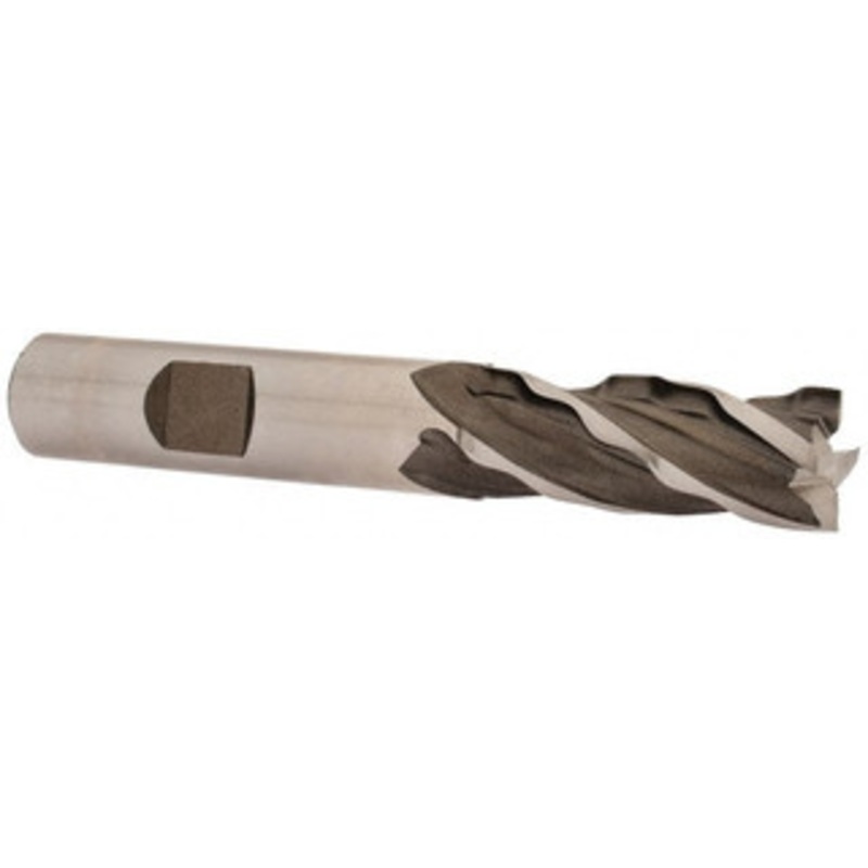 Weldon 1/2 Diam 4-Flute 30 High Speed Steel Square Roughing & Finishing End Mill Uncoated, 1-1/4 LOC, 3-1/4 OAL, 1/2 Shank Diam, Regular Length 66106-00-W – 81752321