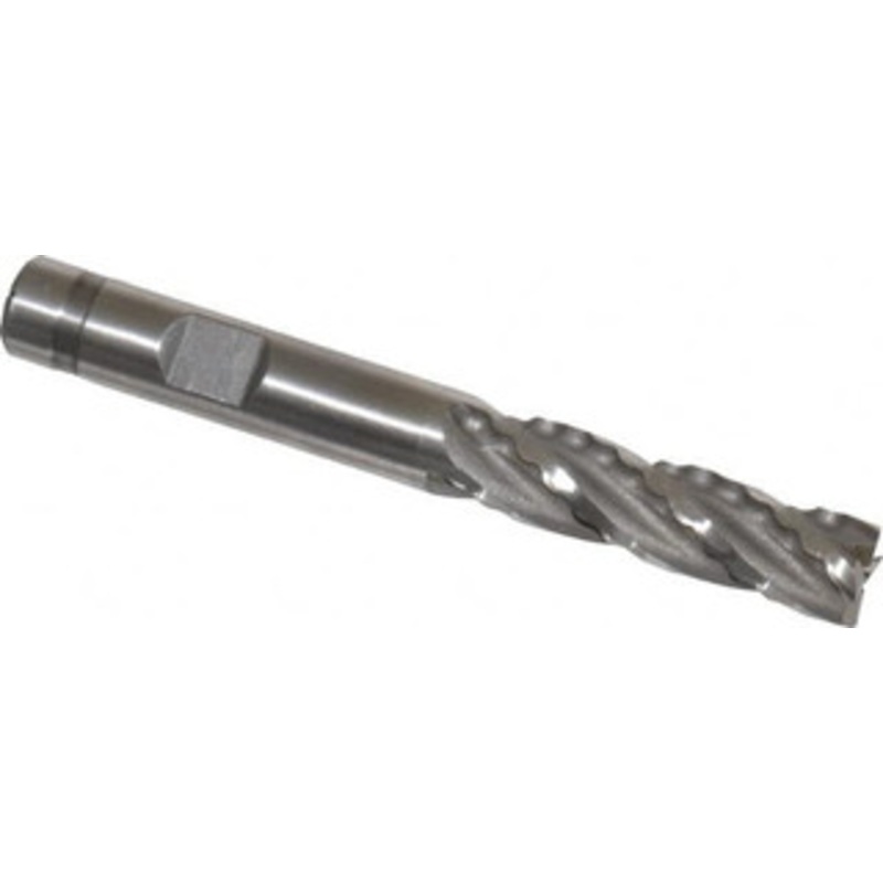 Weldon 3/8 Diam 4-Flute 30 Cobalt Square Roughing & Finishing End Mill Uncoated, 1-3/8 LOC, 3-1/8 OAL, 3/8 Shank Diam 66304-00-W – 81753253