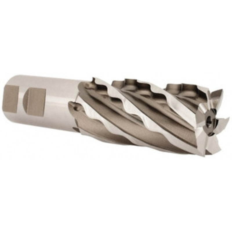 Weldon 1-1/2 Diam 6-Flute 30 Cobalt Square Roughing & Finishing End Mill Uncoated, 3 LOC, 5-1/2 OAL, 1-1/4 Shank Diam 66420-00-W – 81753832