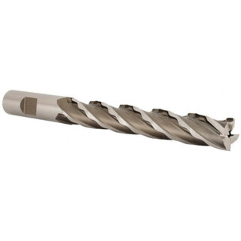 Weldon 5/8 Diam 4-Flute 30 High Speed Steel Square Roughing & Finishing End Mill Uncoated, 4 LOC, 6-1/8 OAL, 5/8 Shank Diam 65816-00-W – 81750424