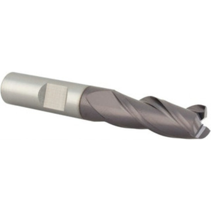 YG-1 3/8 Diam 3 Flute Solid Carbide 0.015 to 0.020 Corner Radius End Mill TiAlN Finish, 2-1/2 OAL, 1 LOC, 3/8 Shank Diam, 35 Helix, RH Cut, RH Flute 56584TF – 79094397