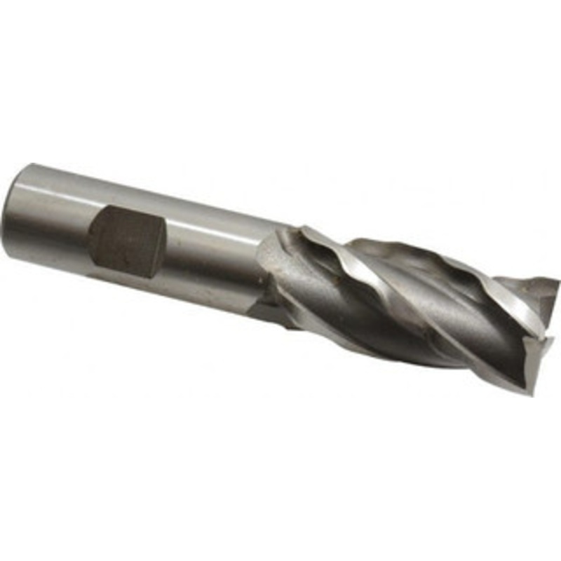 Weldon 7/8 Diam 4-Flute 30 High Speed Steel Square Roughing & Finishing End Mill Uncoated, 1-7/8 LOC, 4-1/8 OAL, 3/4 Shank Diam 65824-00-W – 81750564