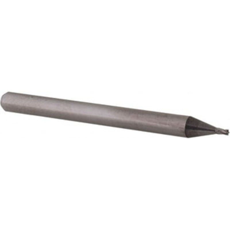 Accupro 0.034, 0.051 LOC, 1/8 Shank Diam, 1-1/2 OAL, 4 Flute, Solid Carbide Square End Mill Single End, Uncoated, Spiral Flute, 30 Helix, Centercutting, Right Hand Cut, Right Hand Flute, Series Miniature 6502295 – 62777016