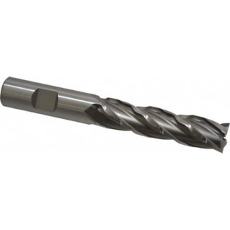 Weldon 5/8 Diam 4-Flute 30 High Speed Steel Square Roughing & Finishing End Mill Uncoated, 2-1/2 LOC, 4-5/8 OAL, 5/8 Shank Diam 65814-00-W – 81750416