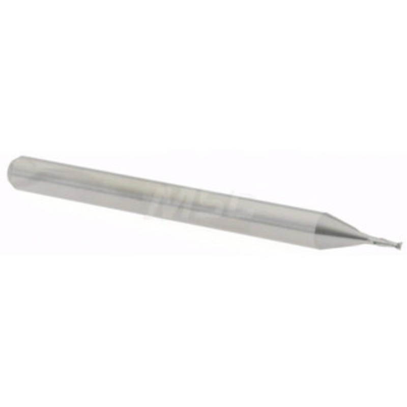 Accupro 0.028, 0.084 LOC, 1/8 Shank Diam, 1-1/2 OAL, 2 Flute, Solid Carbide Square End Mill Single End, Uncoated, Spiral Flute, 30 Helix, Centercutting, Right Hand Cut, Right Hand Flute, Series Miniature 6500054 – 37289634