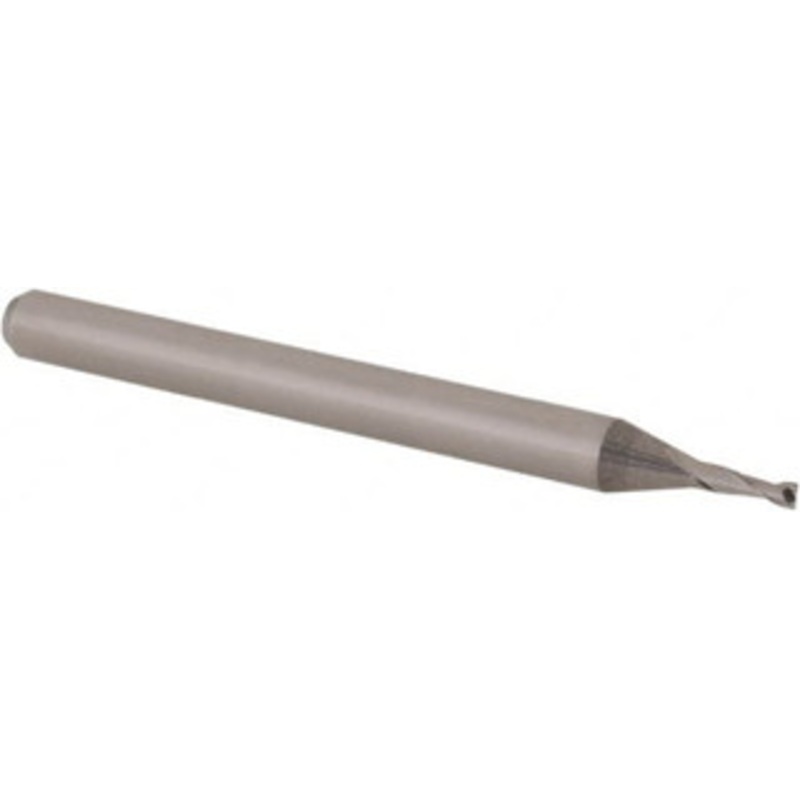 Accupro 0.043, 0.129 LOC, 1/8 Shank Diam, 1-1/2 OAL, 2 Flute, Solid Carbide Square End Mill Single End, Uncoated, Spiral Flute, 30 Helix, Centercutting, Right Hand Cut, Right Hand Flute, Series Miniature 6500320 – 62772561