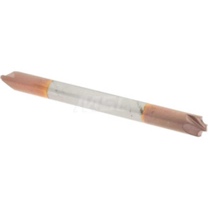 Accupro 0.035 Radius, 1/8 Diam, 2 Flute Solid Carbide Corner Rounding End Mill Double End, TiCN Finish, 1-1/2 OAL, 1/8 Shank Diam 12180313 – 08480865
