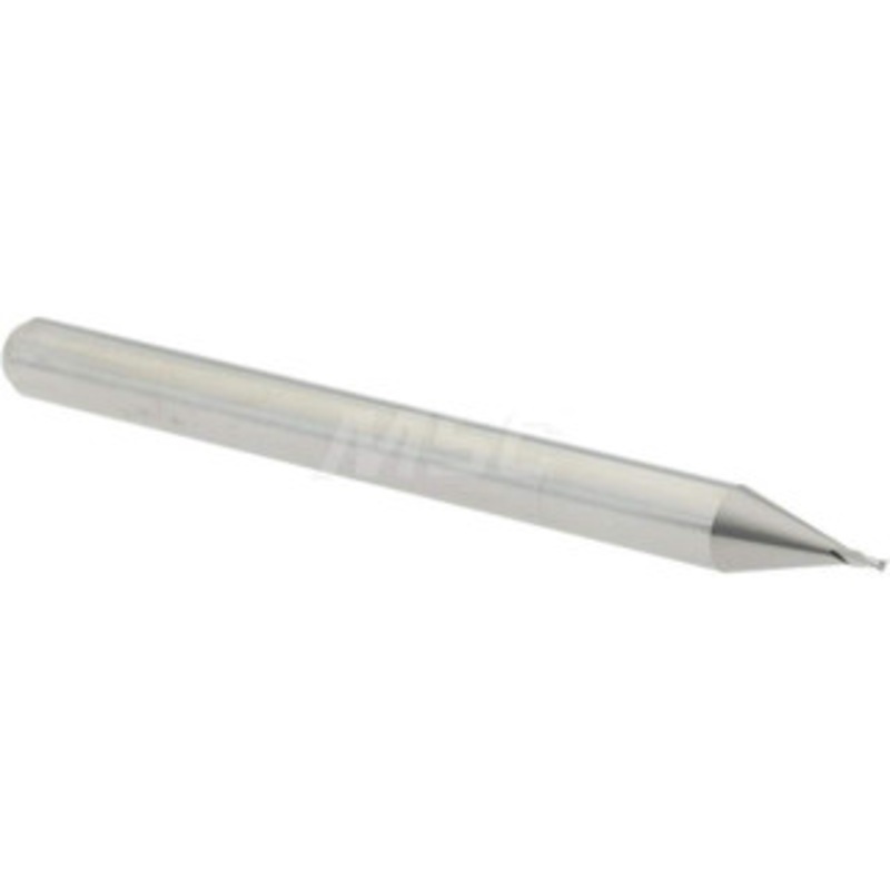 Accupro 0.021, 0.032 LOC, 1/8 Shank Diam, 1-1/2 OAL, 2 Flute, Solid Carbide Square End Mill Single End, Uncoated, Spiral Flute, 30 Helix, Centercutting, Right Hand Cut, Right Hand Flute, Series Miniature 6500271 – 37290533